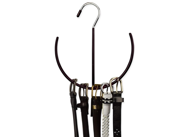 A hanger made specifically to hold your belts