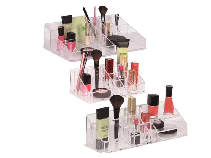 Cosmetic organizers that make a nice, neat display for your makeup