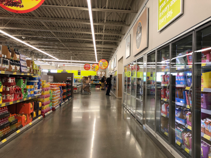 In an older store I visited in Richmond, Virginia, this week, the refrigerated space was limited and lacked signage.