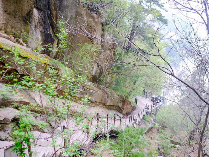 From there, I was in a full sprint to make it back to North Peak in time for the cable car. I was basically trying to do what had been a two-hour hike on the way up back down in 40 minutes. I may have missed the plank walk, but I was certainly turning my hike into "the world