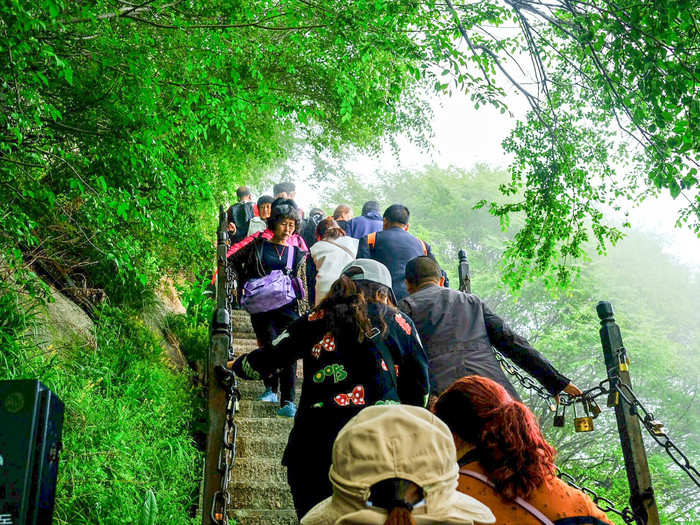 By the time I got off the cable car, I was done with crowds. But, unfortunately, they weren