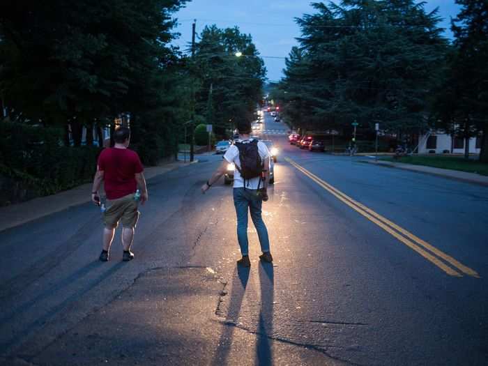  Many of the demonstrators and Antifa left as the sky turned dark, saving their energy for Sunday, when many planned to travel to Washington, DC, to protest against another planned white-supremacist rally. 