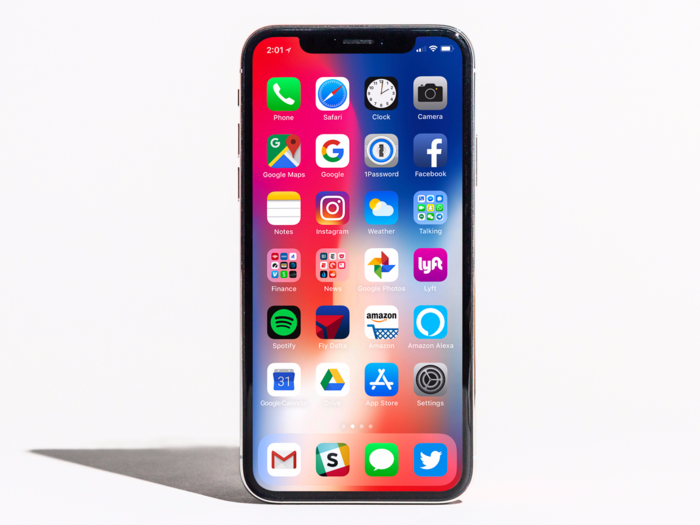 The iPhone X runs on the latest version of iOS, and the Galaxy Note 9 runs on an older version of Android.