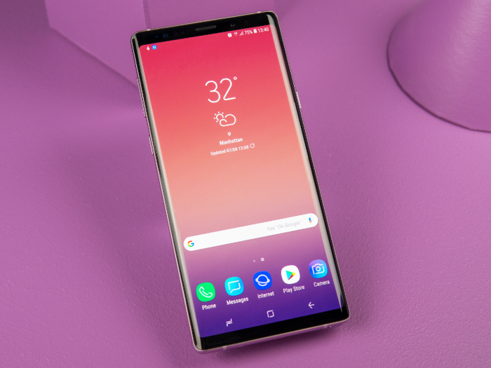 The Galaxy Note 9 has a larger and better screen.