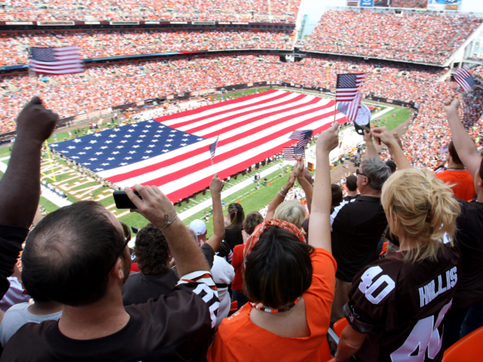 American flags 