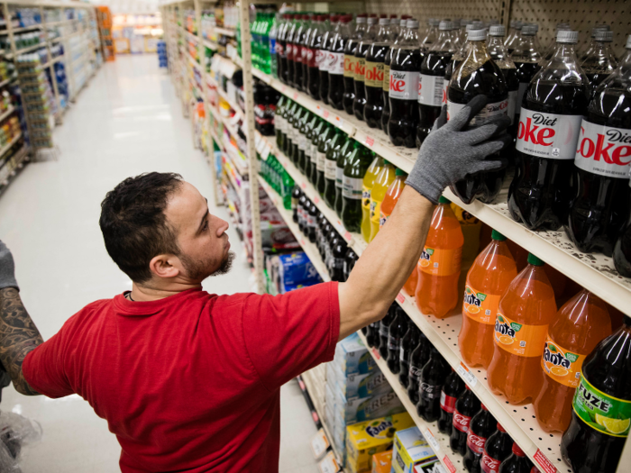 Supermarkets in America have a strange way of pricing their goods.