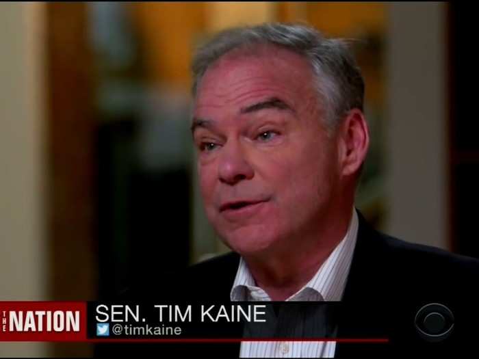 Virginia Sen. Tim Kaine says 