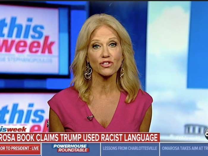 Kellyanne Conway hit back at allegations of racism in the Trump administration.