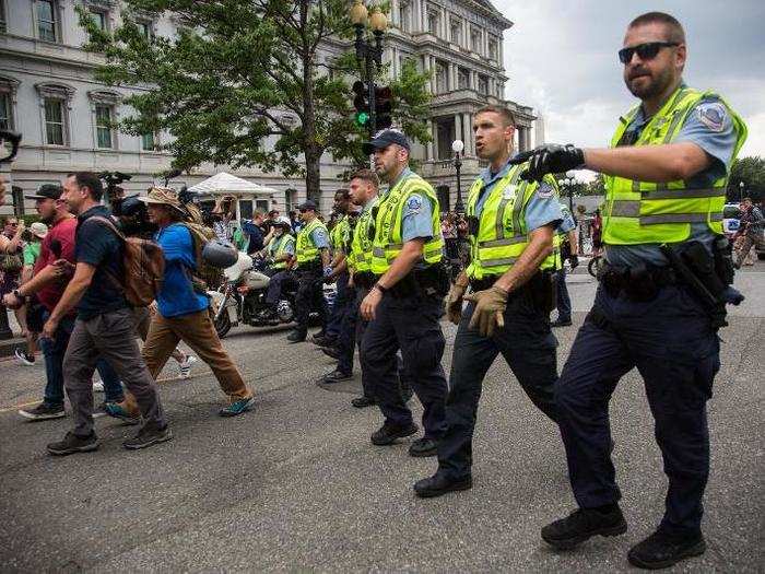 But D.C. police are much more accustomed to handling large crowds and protests.