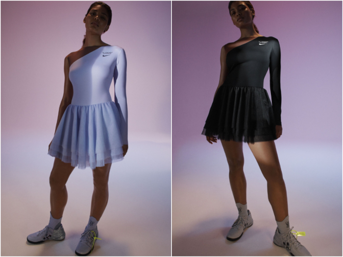 A special dress form was made to Williams’ exact measurements for Abloh to work off of during the design process. He had the tennis star give input on all the design elements she wanted to include in her Grand Slam look.