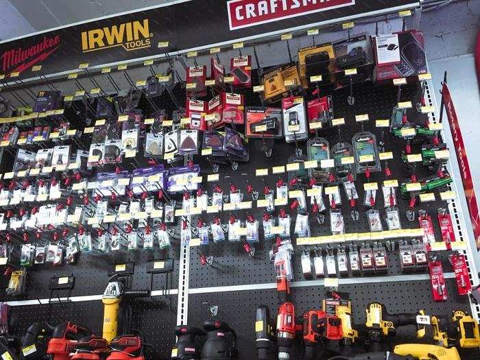 It was a bit dizzying to walk through the narrow aisles stacked floor to ceiling with tools. There was a ton to choose from.