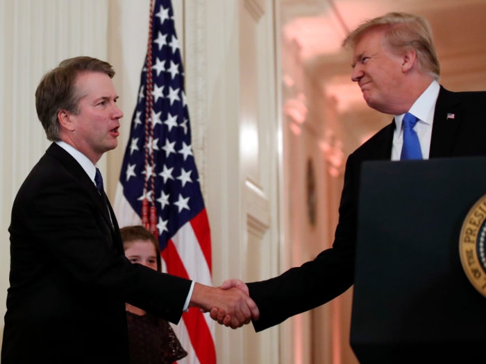 In his remarks at the White House last month, Kavanaugh gave a nod to the school: "The motto of my Jesuit high school was 