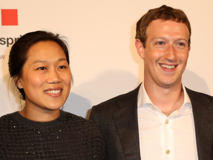 2. Mark Zuckerberg and Priscilla Chan