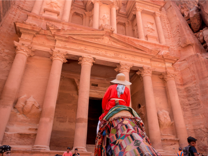 The archaeological site, now considered one of the seven wonders of the world, was as magnificent as I imagined it. Al Khazna, or the Treasury, is the first structure you see upon entering the city. At 150 feet tall and around 100 feet wide, it is the masterpiece of Petra.