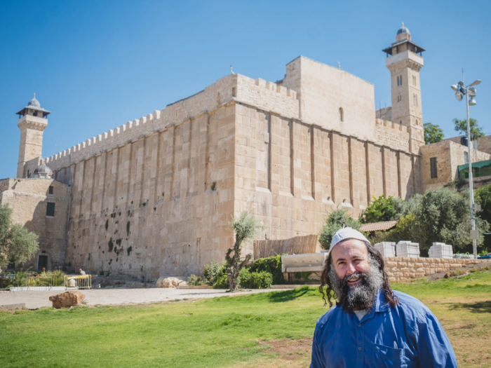 I visited Hebron on a "dual narrative" tour. Half the tour was guided by Eliyahu McLean, an Israeli Jew, and the other half was guided by Mohammed Al-Mohtaseb, a Palestinian from Hebron. Each told their side of the conflict in Hebron. At the center of 
their contesting narratives is the site known as the Ibrahimi Mosque to Muslims and the Tomb of the Patriarchs to Jews.