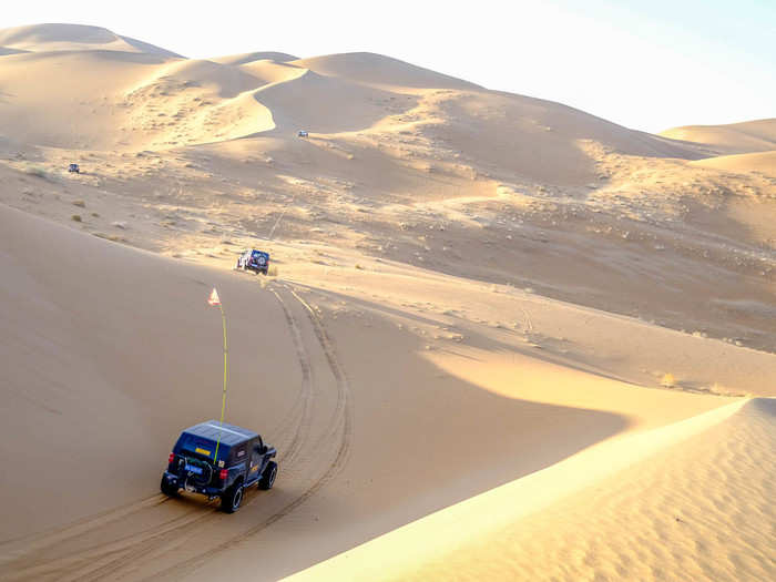 The off-roaders invited me to join them on a two-day tour through the desert. They