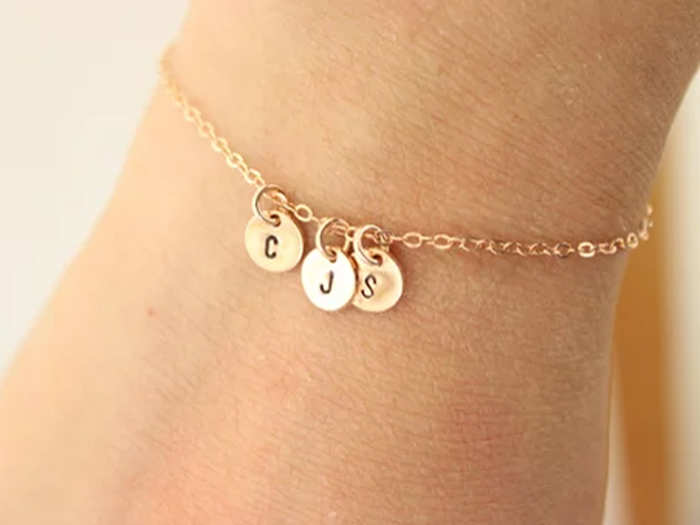 A delicate, personalized bracelet