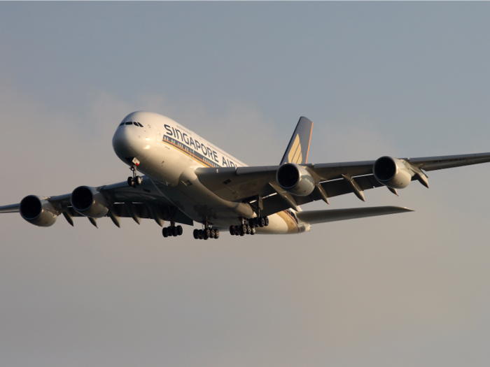 ....Singapore Airlines used the A380 to take over routes once operated by the Boeing 747-400.