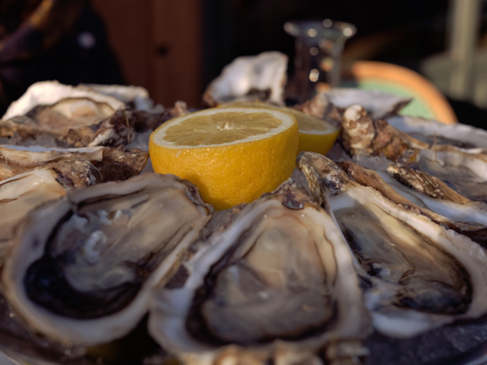 Oysters, clams, and mussels