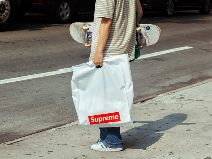 While some people were stocking up on Supreme for themselves ...