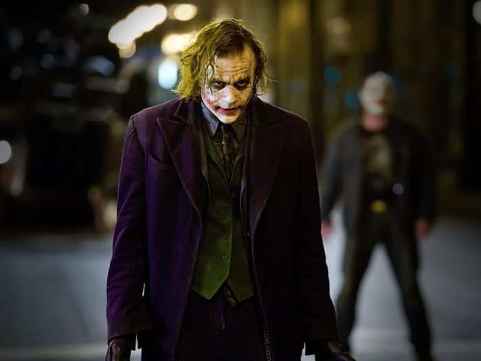 2. Heath Ledger as The Joker in "The Dark Knight" (2008)