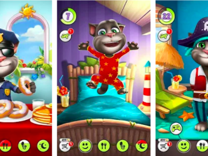 In second place for the most hours played is "My Talking Tom," a virtual pet game that iPhone and Android users have played for a whopping combined 3.42 billion hours.