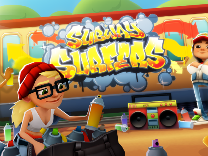 "Subway Surfers" is a fast-paced running game about adorable urban vandals. Mobile gamers played this one for 2.43 billion hours over the period in question.