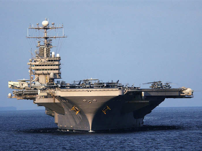 The film has been shooting on a US Navy aircraft carrier.