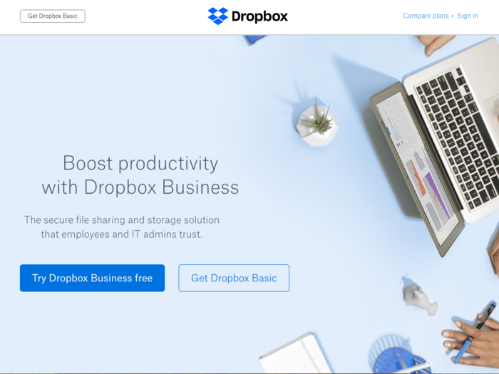 Dropbox is one of the most popular cloud storage solutions on the market, and is well-known for catering to the cloud storage power users, particularly large businesses.