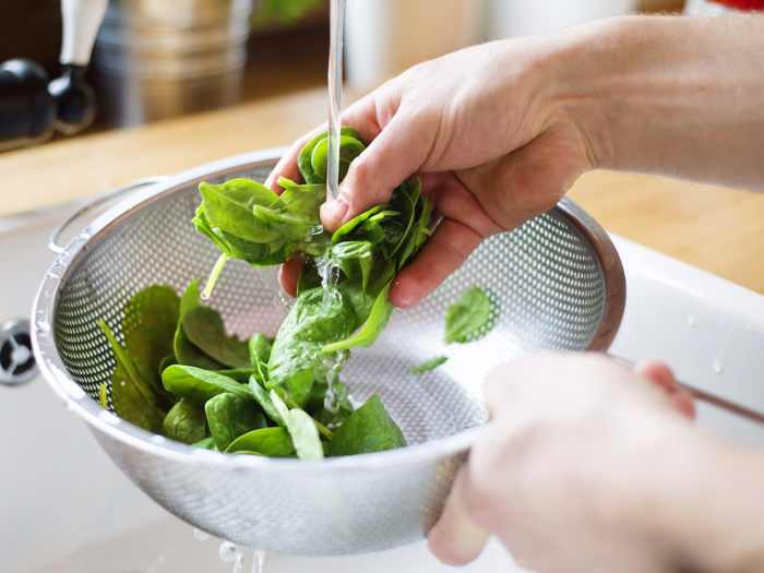 Spinach and other leafy greens