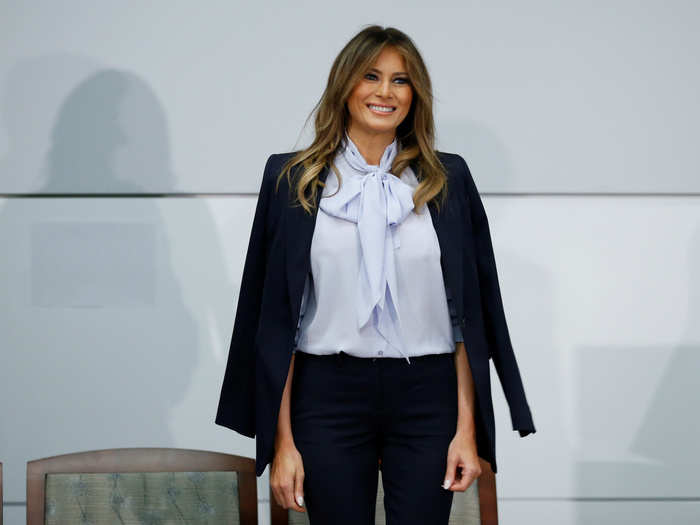 In October, Melania Trump will embark on her own trip. "This will be my first time traveling to Africa and I am excited to educate myself on the issues facing children throughout the continent, while also learning about its rich culture and history," the first lady said in the statement.