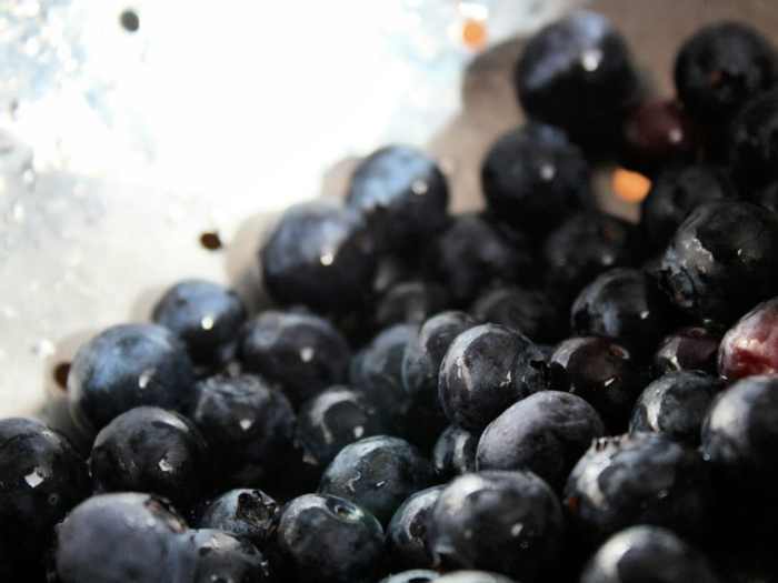 The massive quantities of blueberries are perfect for some members