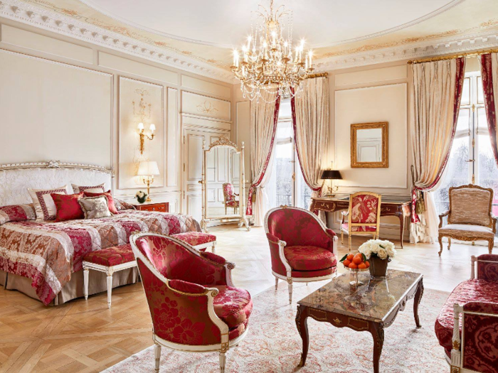 They also frequent Paris, where they stay in a penthouse at Hotel Le Meurice for $20,000 a night.