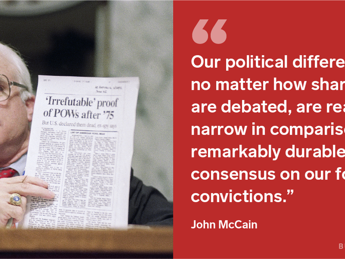 John McCain on the national consensus