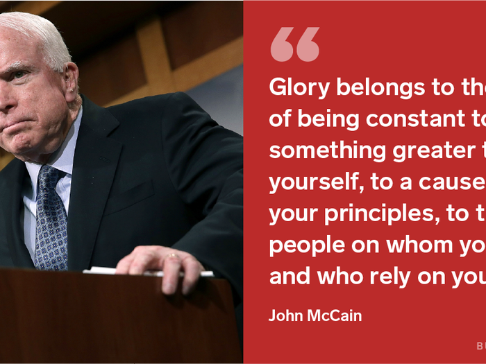 John McCain on glory