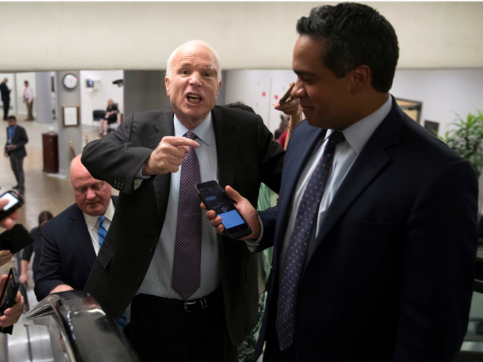 McCain also had a gruff, but affectionate relationship with journalists.
