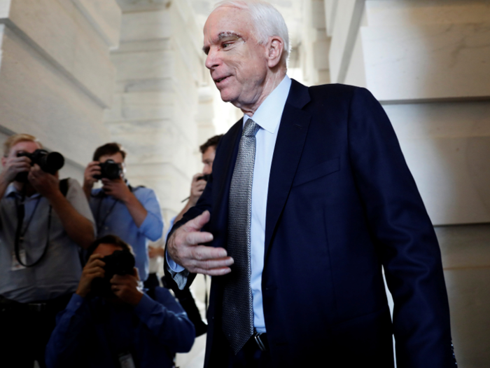 In July 2017, McCain announced he was diagnosed with brain cancer.