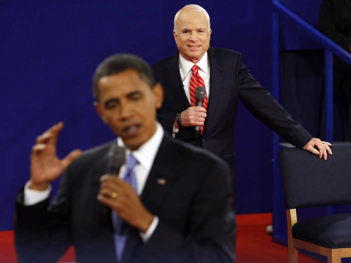 McCain gracefully spars with Sen. Barack Obama