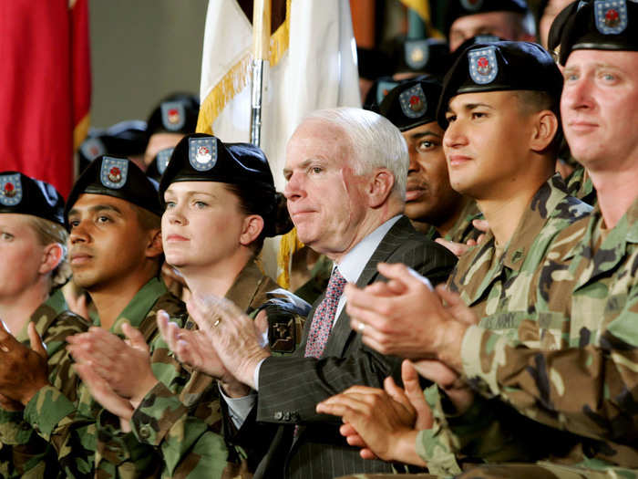 Following the 9/11 attacks, McCain supported the US-led coalition war in Afghanistan.