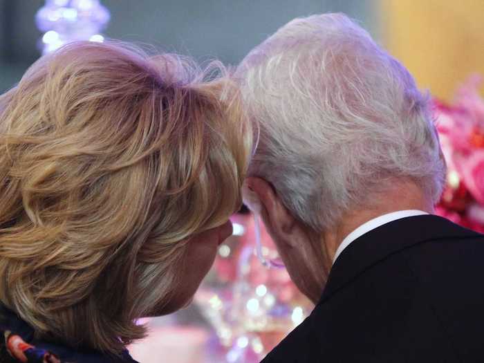 Former President Bill Clinton and former secretary of state and first lady Hillary Clinton