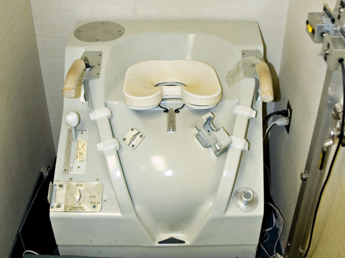 The space shuttle came equipped with this $50,000 toilet called the Waste Collection System.