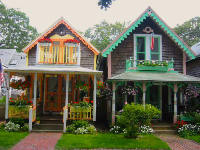 The gingerbread cottages make up some of Martha