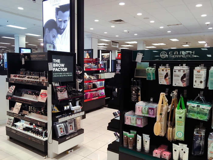 And although the beauty department was laid out to more closely resemble a traditional department store like Macy