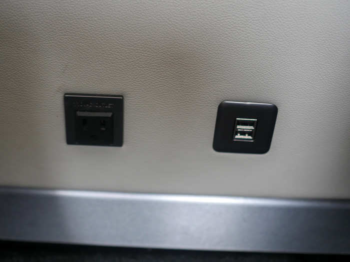 ...as was an outlet and some USB ports...