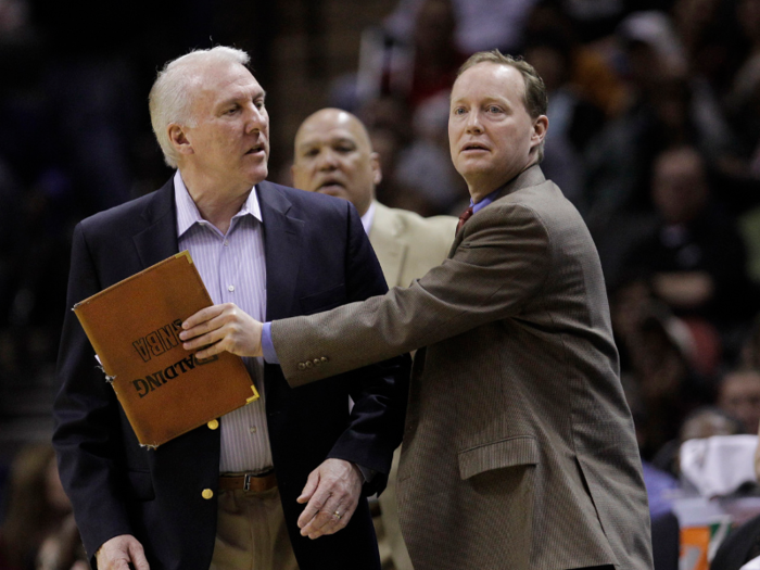 Mike Budenholzer was in his seventh year as an assistant coach with the Spurs.