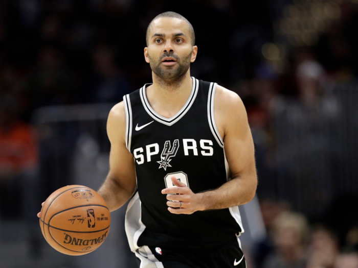 Parker, 36, left the Spurs after 16 years this offseason and signed with the Charlotte Hornets.