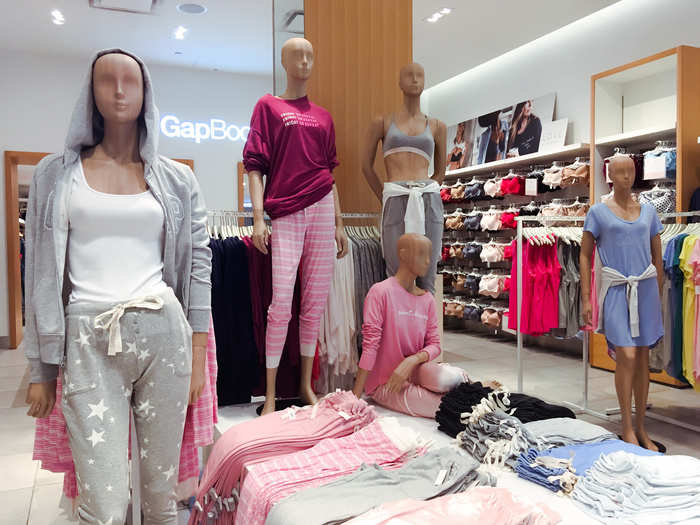 Gap also sold sleepwear...