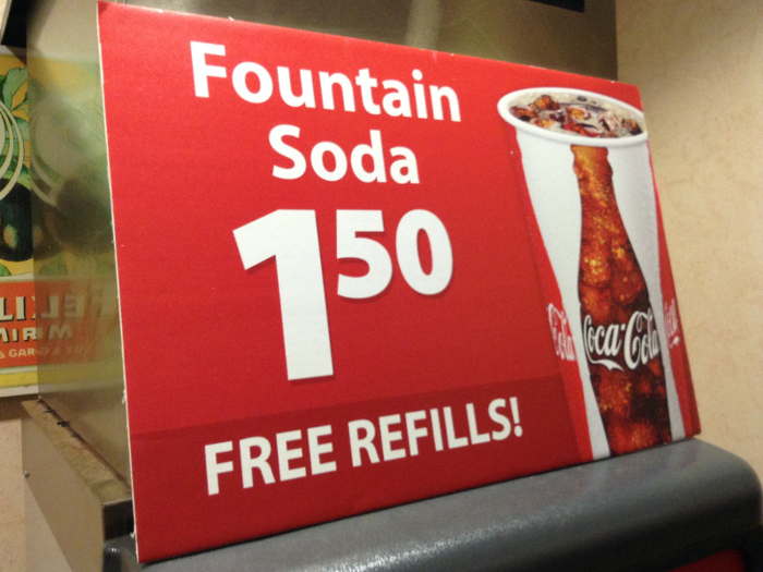 When it comes to free refills, Americans don