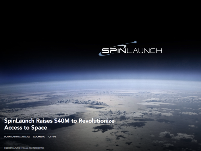 3. Spinlaunch ($35 million) is building space catapults. Yes, you read that right.