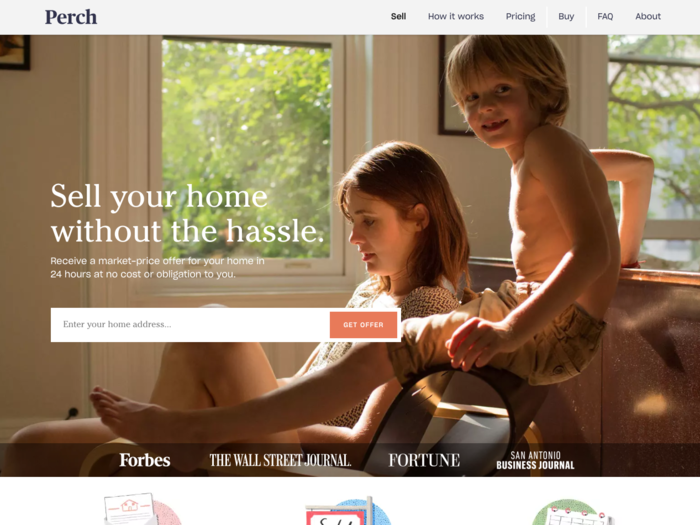 4. Perch ($30 million) wants to revolutionize the house-selling process, by buying customers